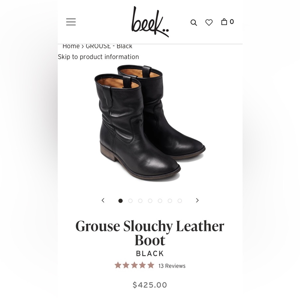 Beep Grouse slouch boots excellent condition!